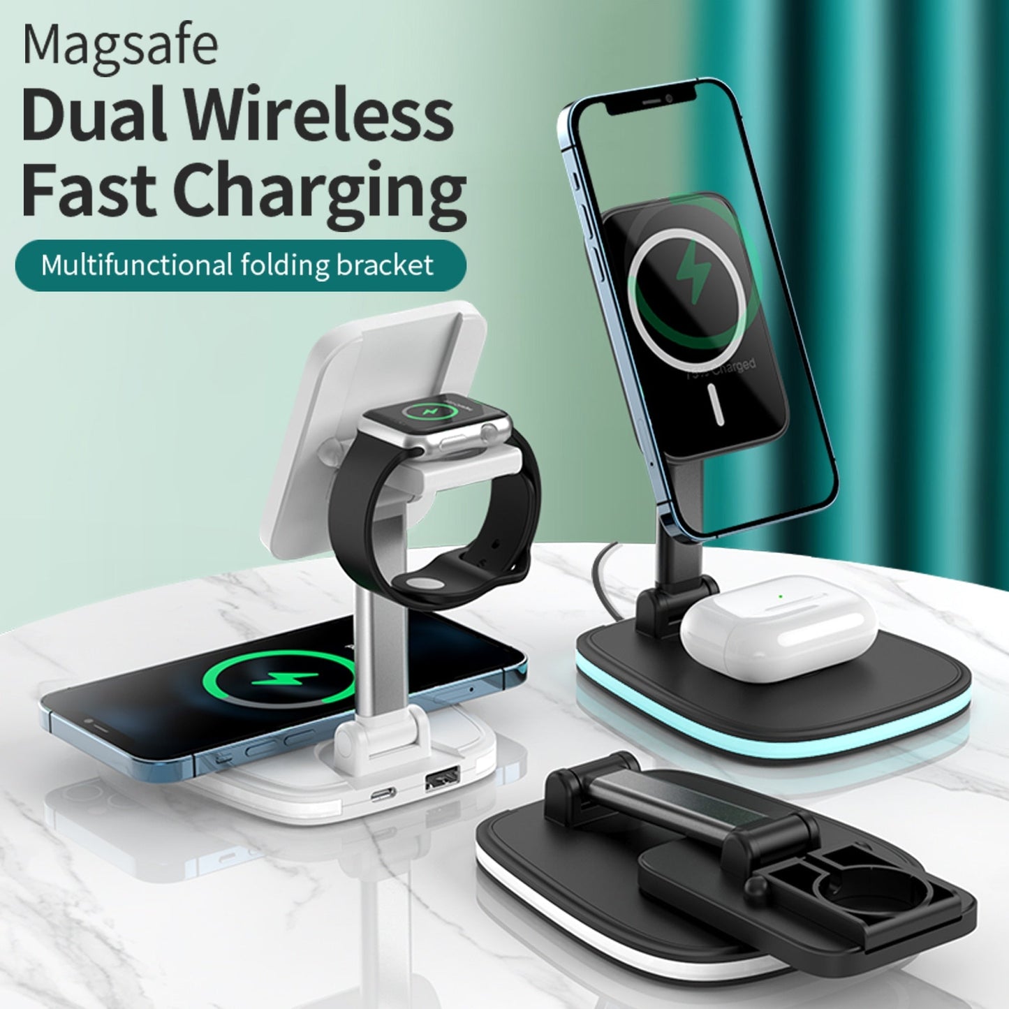 Folding 3in1 Magnetic Wireless Charger